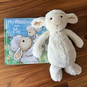 Jellycat Cream Lamb Plush with Storybook